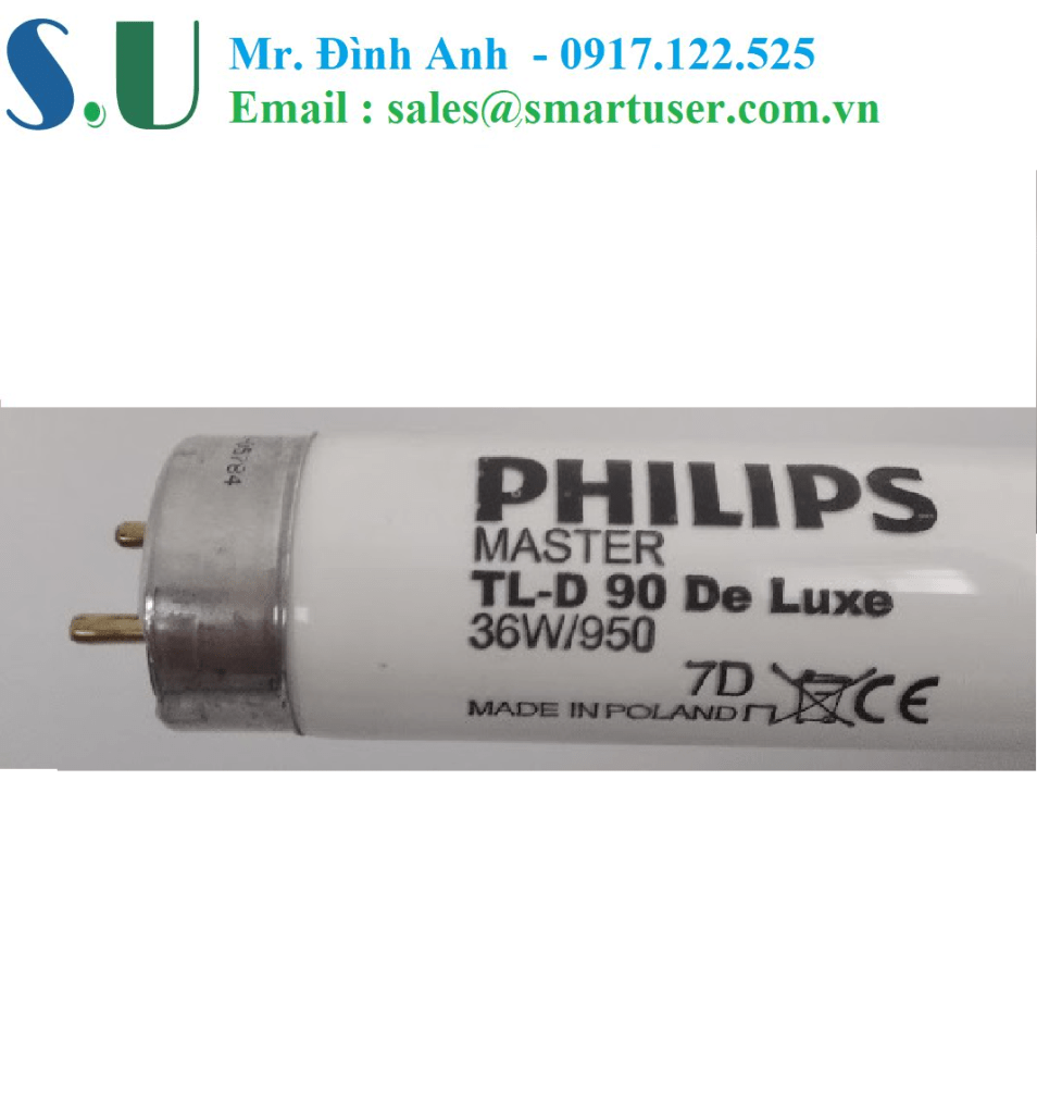 Bóng đèn D50 TL-D 90 Deluxe 36W/950 cho tủ so màu và hệ thống máng đèn so màu