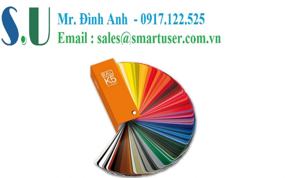 Quạt màu Ral K5 so màu sơn - hãng RAL - Đức
